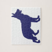 German Shepherd Silhouette Legpuzzel (Verticaal)