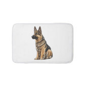 German Shepherd Sitting Badmat (Voorkant)