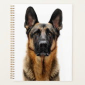 German Shepherd Sitting up Planner (Voorkant)