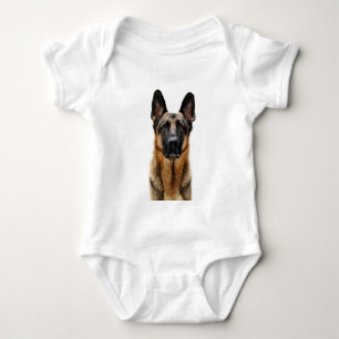 German Shepherd Sitting up Romper