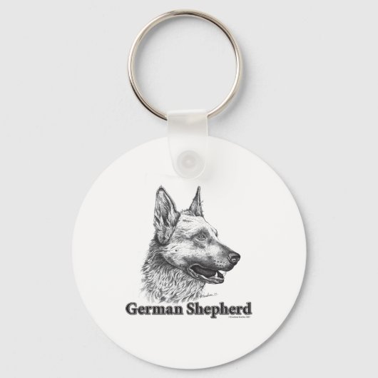 German Shepherd Sleutelhanger (Voorkant)