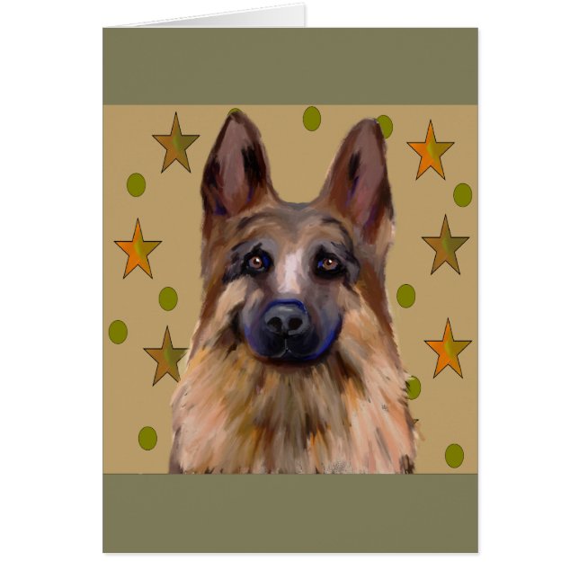 German Shepherd Soldier Art (Voorkant)