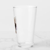 German Shepherd Splash Art Glas (Links)