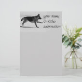 German Shepherd Stationery Briefpapier (Staand voorkant)