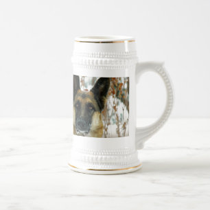 German Shepherd Stein Bierpul