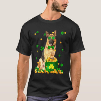 German Shepherd Stpatricks Day Dog Dad Dog mam T-shirt
