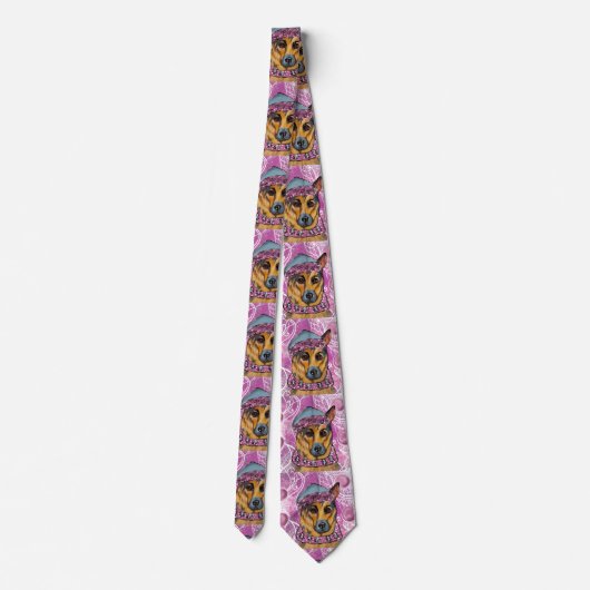 German Shepherd Stropdas (Achterkant)