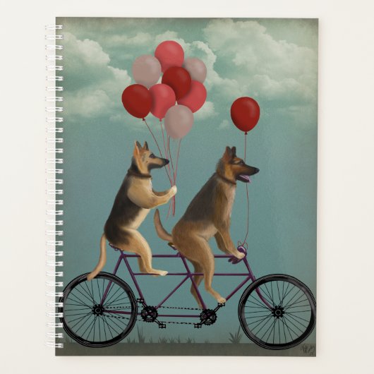 German Shepherd Tandem Planner (Voorkant)