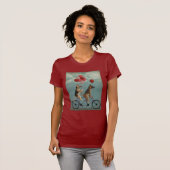 German Shepherd Tandem T-shirt (Voorkant volledig)