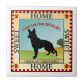 German Shepherd Tegeltje (Voorkant)
