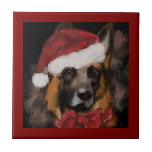 German Shepherd  Tegeltje (Voorkant)