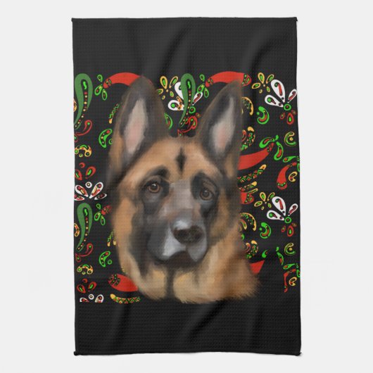 GERMAN SHEPHERD THEEDOEK (Verticaal)