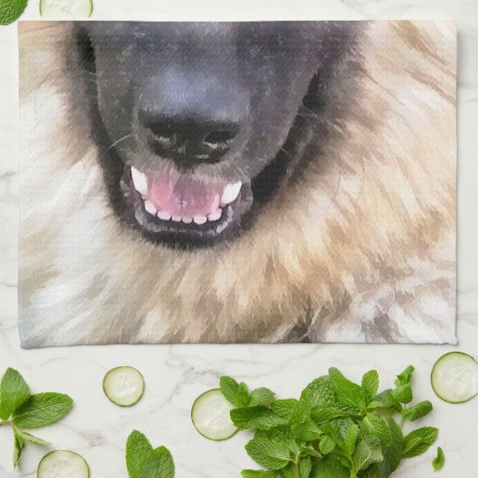 GERMAN SHEPHERD THEEDOEK (Gevouwen)