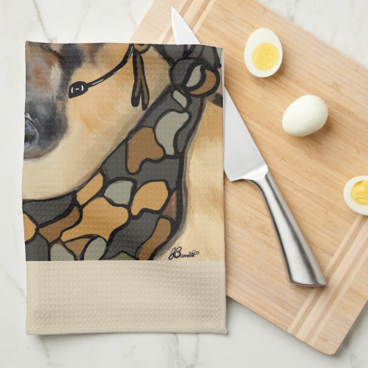 GERMAN SHEPHERD THEEDOEK (Quarter Fold)