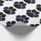 German Shepherd Thin Blue Line Cadeaupapier (Hoek)