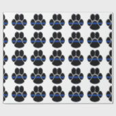 German Shepherd Thin Blue Line Cadeaupapier (Vlak)