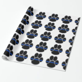 German Shepherd Thin Blue Line Cadeaupapier
