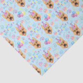 German Shepherd Tissue Paper in Blue Tissuepapier (Detail)