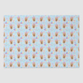 German Shepherd Tissue Paper in Blue Tissuepapier (Voorkant)