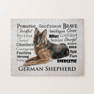 German Shepherd Traits Puzzle Legpuzzel