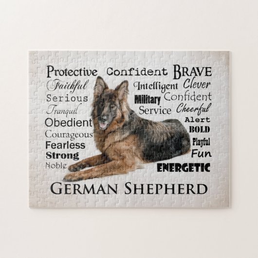 German Shepherd Traits Puzzle Legpuzzel (Horizontaal)