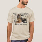 German Shepherd Traits T-Shirt (Voorkant)