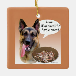 German Shepherd Turkey Keramisch Ornament