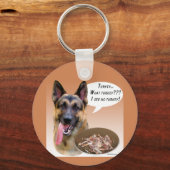 German Shepherd Turkey Sleutelhanger (Achterkant)