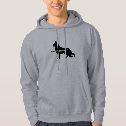 German Shepherd - Use Protection Hoodie (Voorkant)