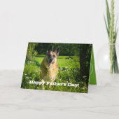 German Shepherd Vaderdag Kaart (Voorkant)