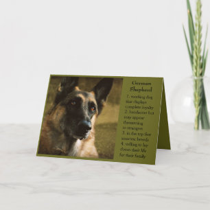 German Shepherd Vaderdag Kaart