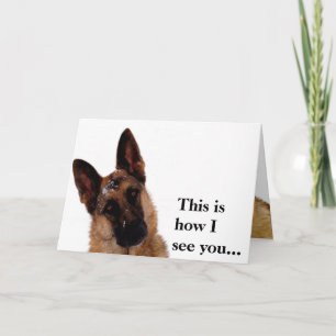 German Shepherd Vaderdag Kaart