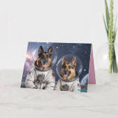 German Shepherd Valentine Card Feestdagen Kaart (Achterkant)