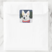 German Shepherd Vierkante Sticker (Tas)