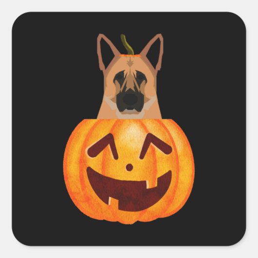 German Shepherd Vierkante Sticker (Voorkant)