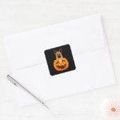 German Shepherd Vierkante Sticker (Envelop)