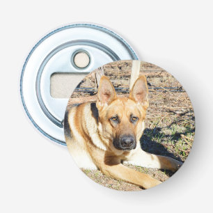 German Shepherd Wake Up, Button Flesopener