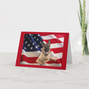 German Shepherd Wenskaart Feestdagen Kaart