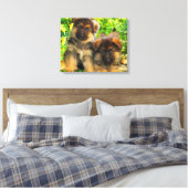 German Shepherds Canvas Afdruk (Insitu (Slaapkamer))