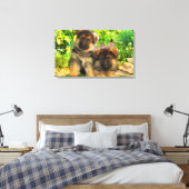 German Shepherds Canvas Afdruk (Insitu (Slaapkamer))