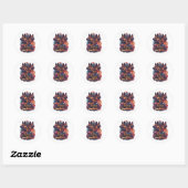 German Shepherds Unleashed Ronde Sticker (Vel)