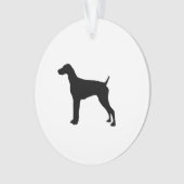 German Short-Haire Pointer Silhouette Love Dogs Ornament (voorkant)