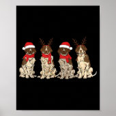 German Shorthair Inter Christmas Gsp Mom Dad Poster (Voorkant)