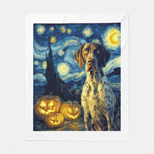German Shorthaired Pointer 1 Schattige Hond Hallow Fleece Deken