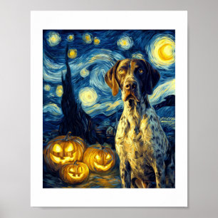 German Shorthaired Pointer 1 Schattige Hond Hallow Poster