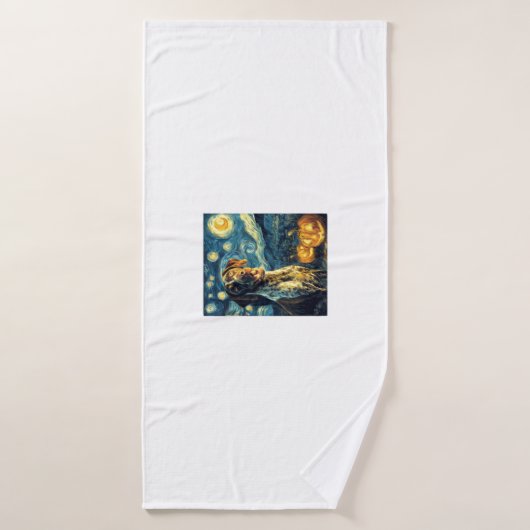 German Shorthaired Pointer 2 Chien Mignon Hallowee (Serviette de bain)