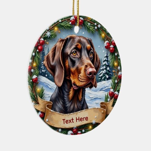 German Shorthaired Pointer Christmas Ornament (Rechts)