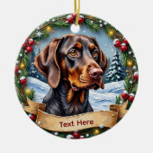 German Shorthaired Pointer Christmas Ornament (Voorkant)