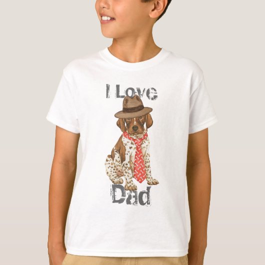 German Shorthaired Pointer Dad T-shirt (Voorkant)