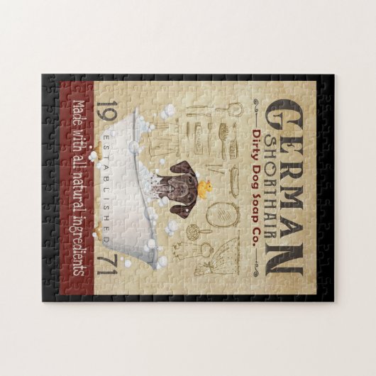 German Shorthaired Pointer Dog Bath Soap Company Legpuzzel (Horizontaal)